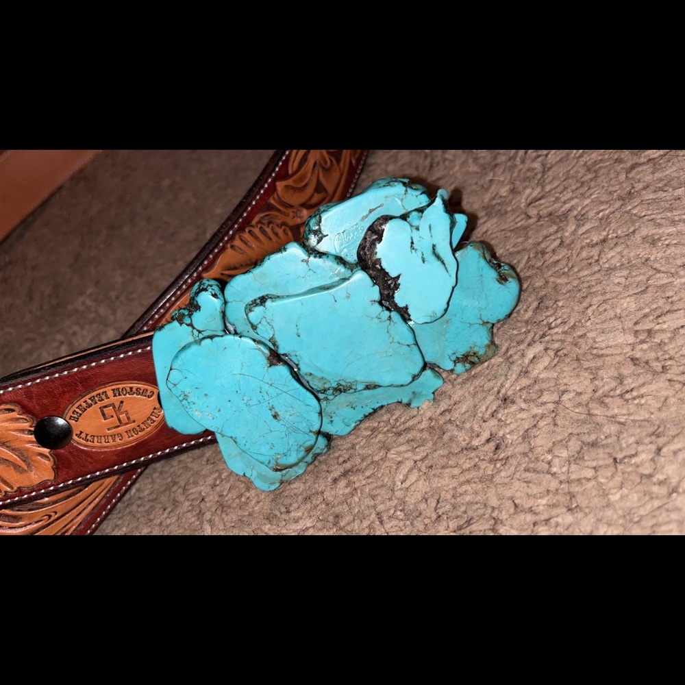 Turquoise belt buckle